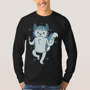 Camiseta Rouco Cão Sled Medita Nose de Neve