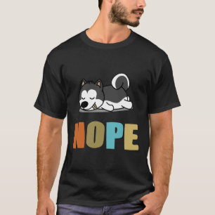 Camiseta Rouco De Dormir Rouco Siberiano Husky Nope