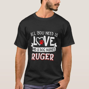 Camiseta Rouco E Um Cachorro Chamado De Rúger Pequeno Grand