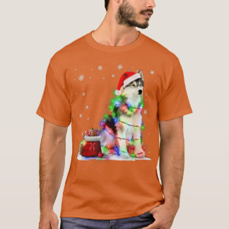 Camiseta Rouco Engraçado Árvore de Natal Luzes de Natal Xma