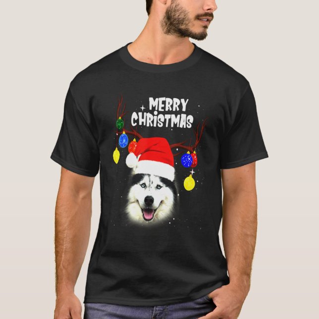 Camiseta Rouco Feliz Cão de Natal (Frente)