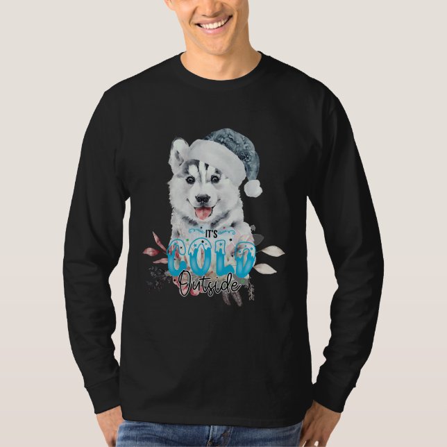 Camiseta Rouco Jovem Com Bobble Hat No Natal (Frente)