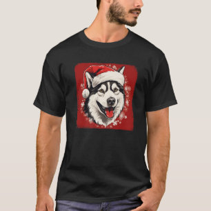 Camiseta Rouco Mãe Pai Xmas Presente Irmão Husky Dog Lover 