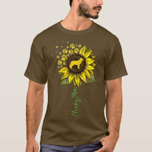 Camiseta Rouco Mãe Sunflower Siberian Husky Lover Gifts