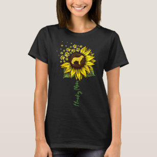 Camiseta Rouco Mãe Sunflower Siberian Hussein Cachorro Mãe 