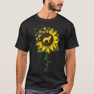 Camiseta Rouco Mãe Sunflower Siberian Hussein Lover Cachorr