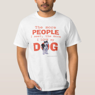 Camiseta Rouco mais pessoas, cão do amor