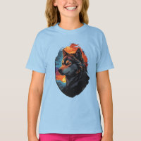 Rouco majestoso contra uma visão de serenidade do