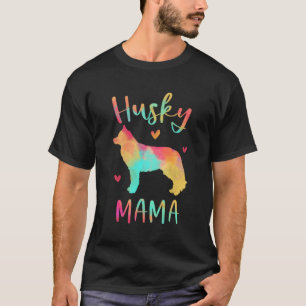 Camiseta Rouco Mama Colorida Siberiana Husky Dói Mães