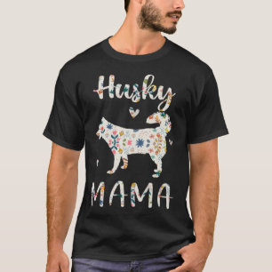 Camiseta Rouco Mama Floral Cachorro Mãe Amor