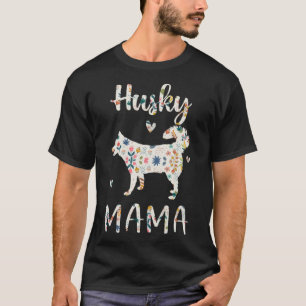 Camiseta Rouco Mama Floral Cachorro Mãe Amor