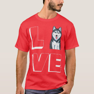 Camiseta Rouco Mama I Love My Siberian Husky Love