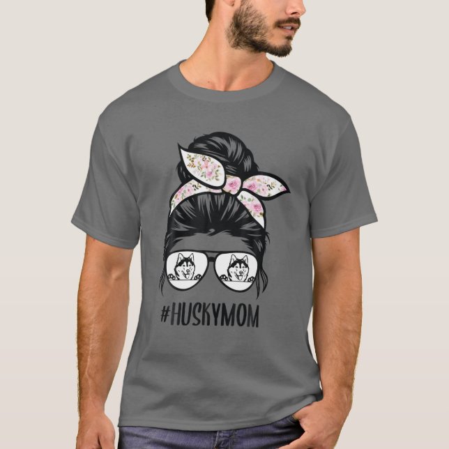 Camiseta Rouco Mamãe Mensy Bun Hair Glass, Hussein Siberian (Frente)