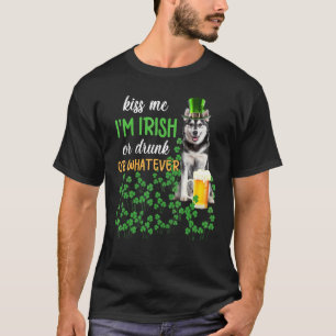 Camiseta Rouco me beija, sou irlandês, Bebado ou qualquer c