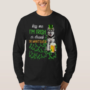 Camiseta Rouco me beija, sou irlandês, Bebado ou qualquer c