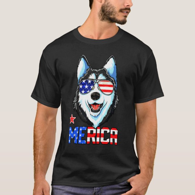 Camiseta Rouco Merica Men Women American Flag (Frente)