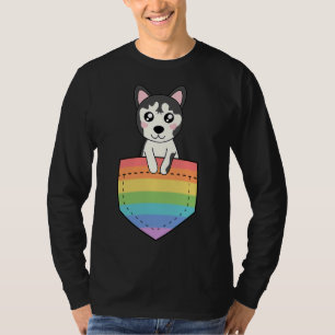 Camiseta Rouco No Bolso Arco-Íris