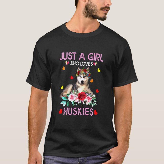 Camiseta Rouco Para As Mulheres Apenas Uma Menina Que Ama R (Frente)