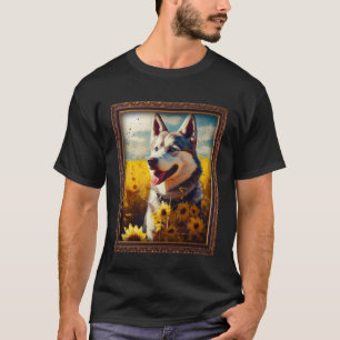 Camiseta Rouco Pintura Flor de Girassol Mãe Mulheres Floral