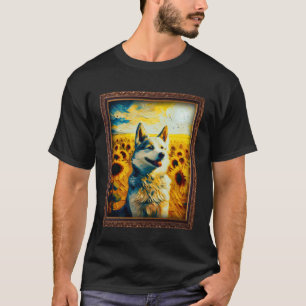 Camiseta Rouco Pintura Flor de Girassol Mãe Mulheres Floral