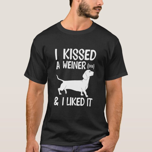 Camiseta Rouco Que Gostei Dachshund Breed Weiner (Frente)