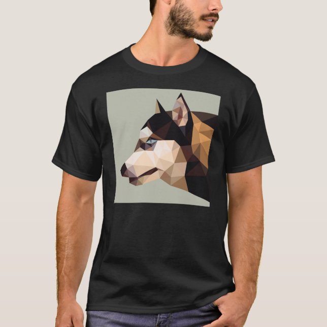 Camiseta Rouco siberian geométrico (Frente)