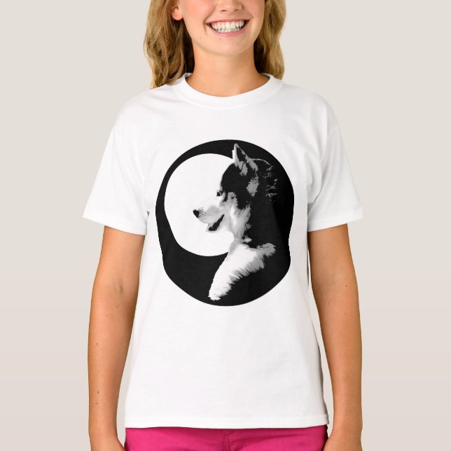 Camiseta Rouco T-Shirt Girls Sled Dog Rouco Ringer Shirt (Frente)