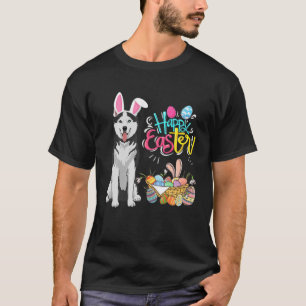 Camiseta Roucos De Cachorro Coelho felzs pascoa Meninas