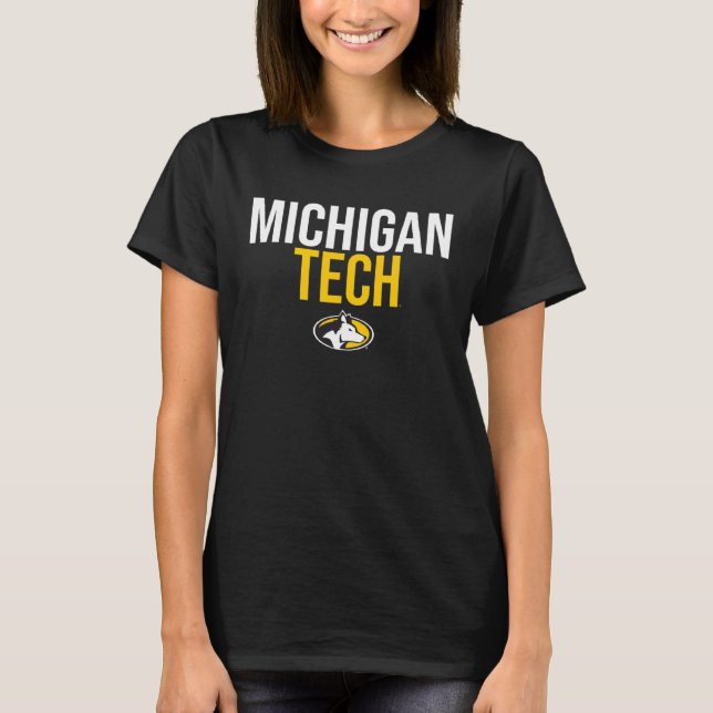 Camiseta Roucos técnicos do Michigan empilhados (Frente)