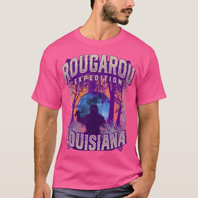 Camiseta Rougarou Expedition Monstro do Pântano Louisiana W (Frente)