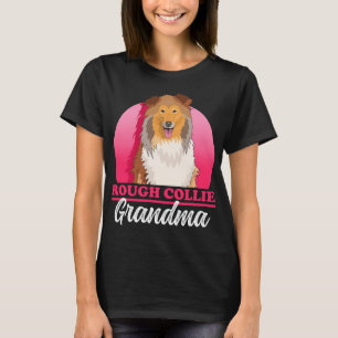 Camiseta Rough Collie Avó Collies de Cabelo Longo Cães