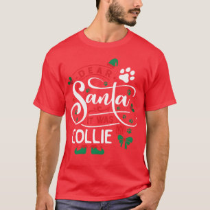 Camiseta Rough Collie Dog Christmas Dog Foca amigos vinta