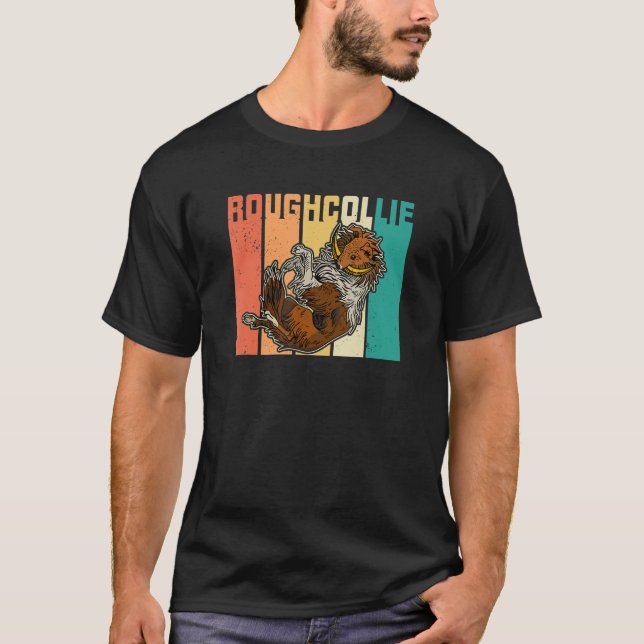 Camiseta Rough Collie Dog Criadores De Cachorros Dizendo 8 (Frente)