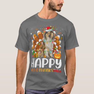 Camiseta Rough Collie Dog Halloween Christmas Halloth