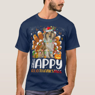 Camiseta Rough Collie Dog Halloween Christmas Halloth