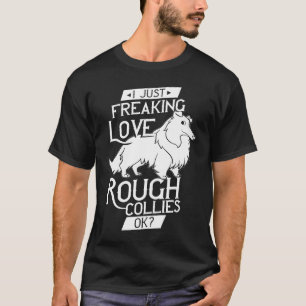 Camiseta Rough Collie Dog Puppies Proprietário