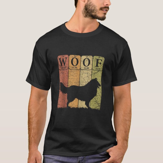 Camiseta Rough Collie Elementos de Mesa Periódicos Rough Co (Frente)