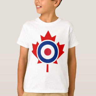 Camiseta Roundel Alvo de Hóquei em Curling do Mod Canada