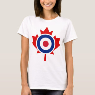 Camiseta Roundel Alvo de Hóquei em Curling do Mod Canada