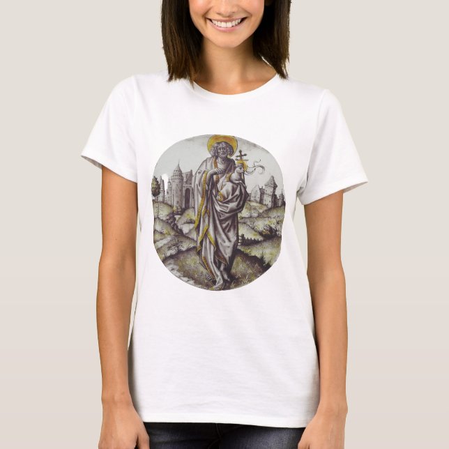 Camiseta Roundel com o Santo John The Baptist (Frente)