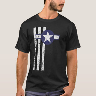 Camiseta Roundel da Força Aérea em Strips de Invasão Norman
