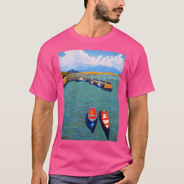 Camiseta Roundstone Harbor Galway Irlanda Baseball Capa (Frente)