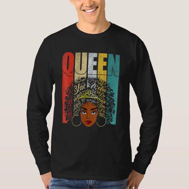 Camiseta Roupa Afro-Negro Mel (Frente)