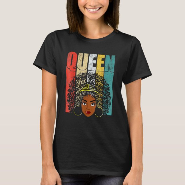 Camiseta Roupa Afro-Negro Mel (Frente)