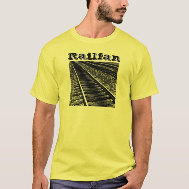 Camiseta Roupa amarelo de Railfan (Frente)