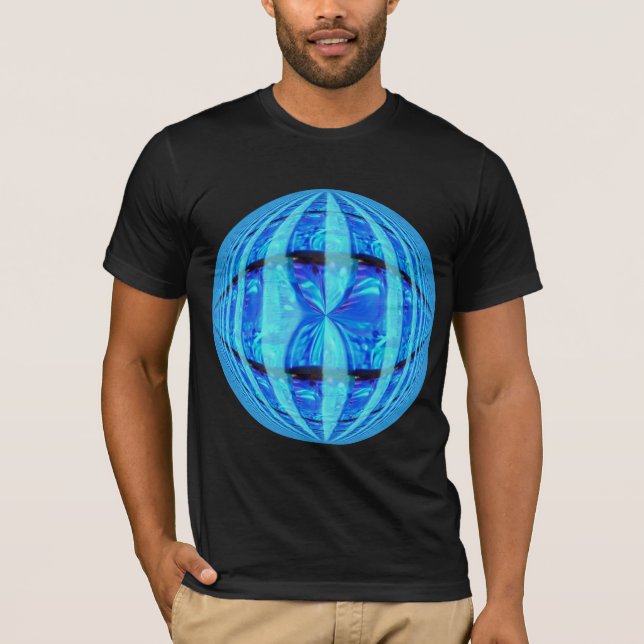 Camiseta roupa americana Orb Blue Round (Frente)