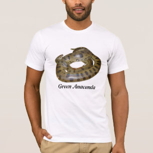 Camiseta Roupa americano T do Anaconda verde