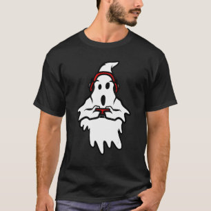 Camiseta roupa assustadora de fantasma de Halloween videoga