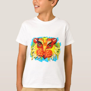 Camiseta Roupa bengali do leão do ano novo