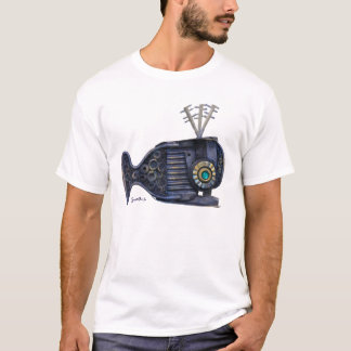 Camiseta Roupa Boxy da baleia azul